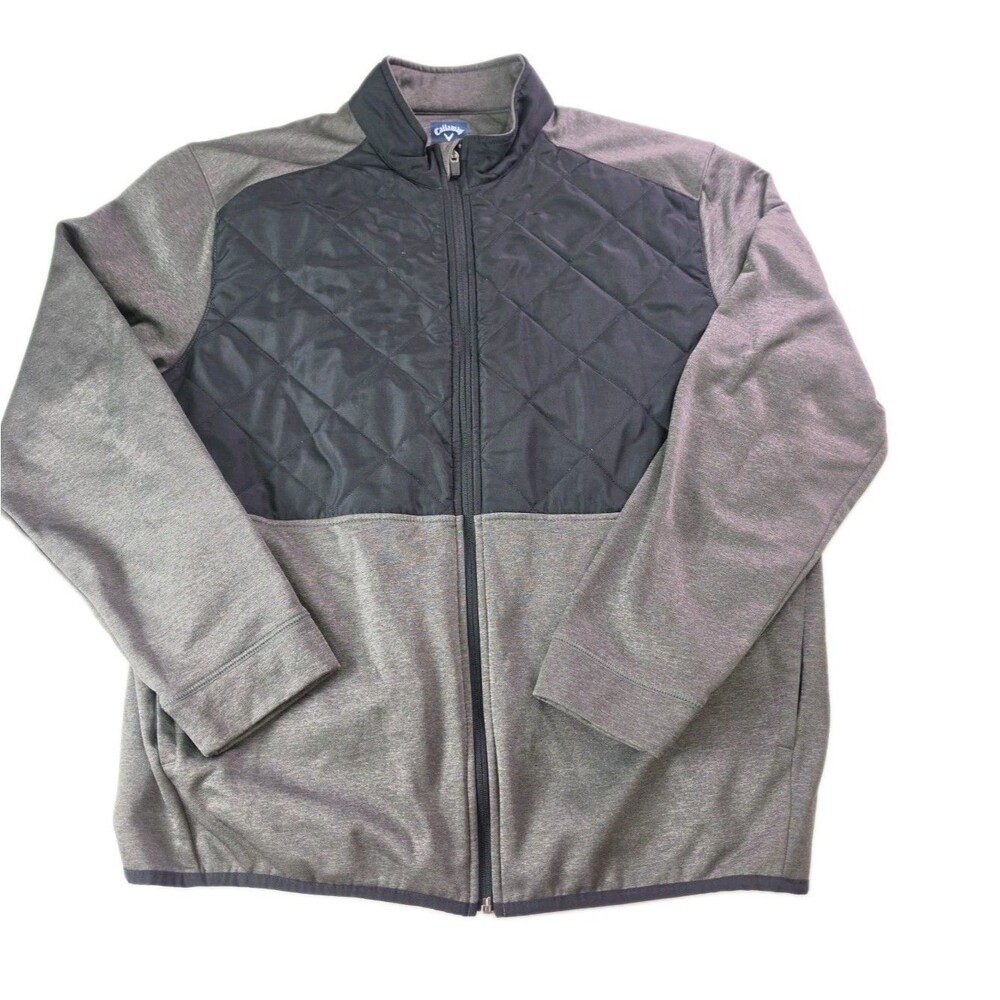 Callaway Weather Series Men's XL Full Zip Golf Jacket Gray Performance Outerwear